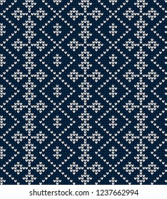 Christmas and New Year Design Seamless Knitting Pattern