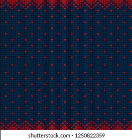 Christmas and New Year Design Seamless Knitting Pattern