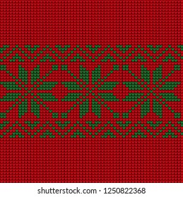 Christmas and New Year Design Seamless Knitting Pattern