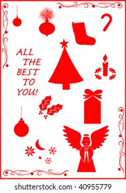 Christmas and New Year elements