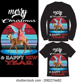 Christmas and New Year Event T-Shirt Template