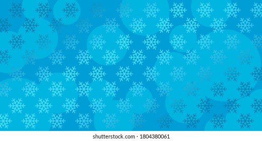 Christmas and New Year festive background with snowflakes. Vector EPS10