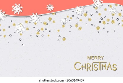 Christmas and New Year flat design style vector illustration