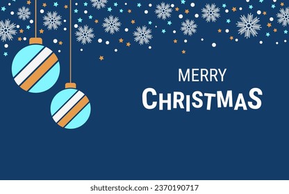 Christmas and New Year flat design style vector illustration. Design for banner, flyer, invitation card, coupon, voucher