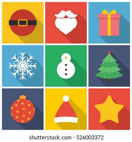 Christmas, New Year flat icon. You can be used Christmas icon for several purposes like: websites, UI, UX, print templates, promotional materials, info-graphics, web and mobile phone apps.