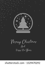 christmas and new year flyer card vector eps