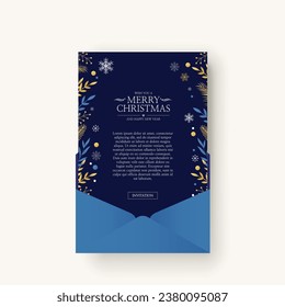 Christmas and New Year flyers, brochures, holiday cards templates