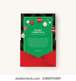 Christmas and New Year flyers, brochures, holiday cards templates