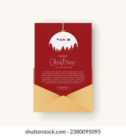 Christmas and New Year flyers, brochures, holiday cards templates