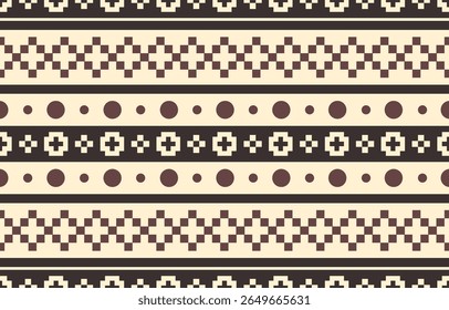 Christmas and New Year green and white seamless pattern, fairytale pixel pattern in white and green with Nordic snowflakes for winter hats, ugly sweaters, jumpers. wallpaper, paper or other design