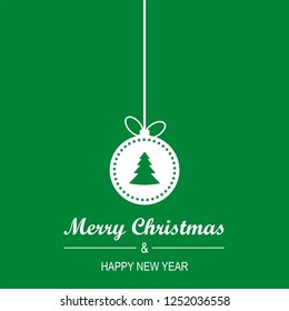 Christmas and new year greeting card