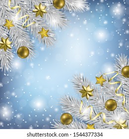 Christmas and New Year Greeting Card Template
