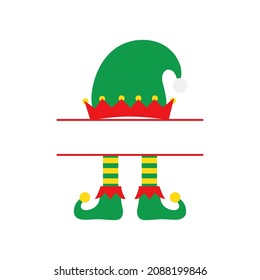 Christmas and New Year greeting card. Vector cute illustration of a festive Christmas tree, Christmas tree toys