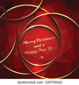 christmas and new year greeting card