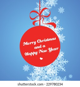 christmas and new year greeting card 