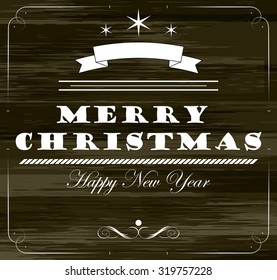 Christmas and New Year greeting card. 
