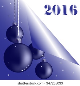 Christmas and New Year greeting card, eps10