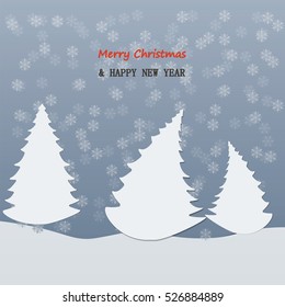 Christmas and New Year greeting card. Blurred background. Wallpaper.