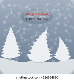 Christmas and New Year greeting card. Blurred background. Wallpaper.