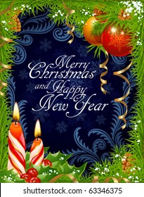 Christmas and New Year greeting card 3