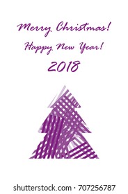 Christmas and New Year Greeting Card