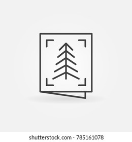 Christmas and New Year greeting card vector simple icon or design element