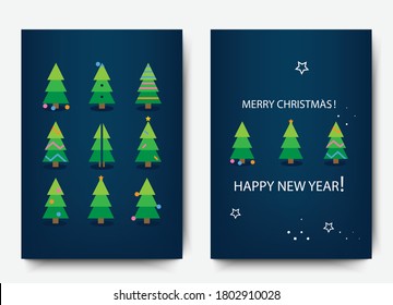 Christmas and New Year greeting cards, posters