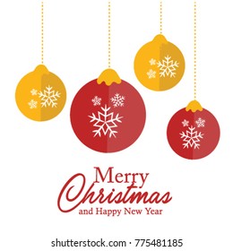 Christmas and new year greetings background