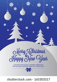 Christmas and New Year Greetings card