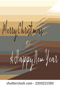 
Christmas and new year greetings illustration suitable for wishing friends and relatives