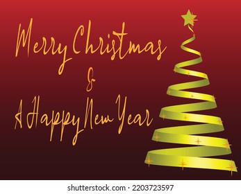 Christmas and new year greetings illustration suitable for wishing friends and relatives