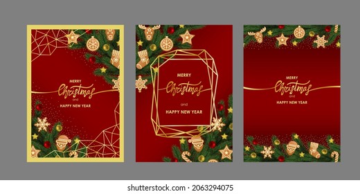 Christmas and New Year Greetings set