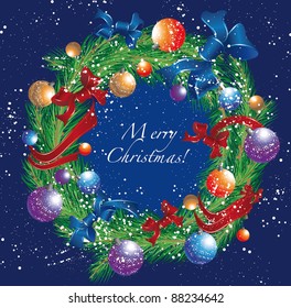 Christmas New Year holiday cards (vector background)