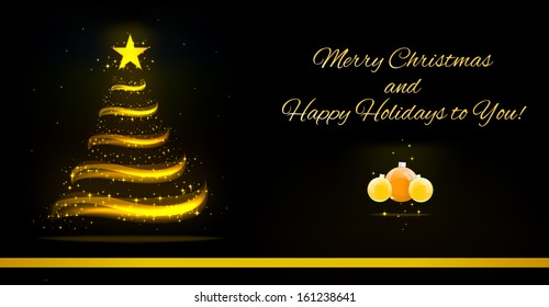 christmas or new year  holiday greeting card