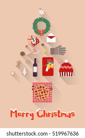 Christmas New Year Holiday items Set