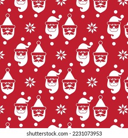 Christmas, new year holiday pattern line illustration
