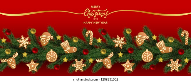 Christmas and New Year Holiday Web Banner