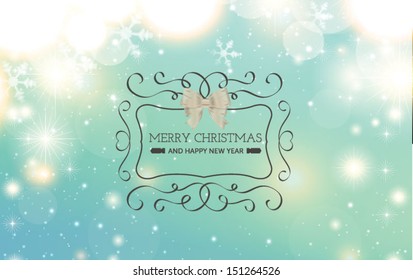 Christmas and new year horizontal banner.Vector illustration