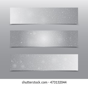 Christmas, New Year horizontal rectangle banner, background, banner, card, backdrop with snowflakes and place for text. Birthday, wedding, party, club flyer, booklet, brochure, tag, label.