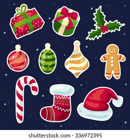 Christmas and New Year icons 