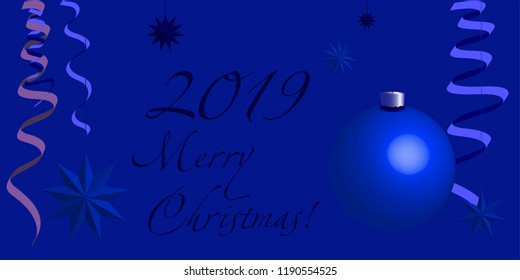 Christmas, New Year illustration. Greeting card. For web design, print, vector. Art.