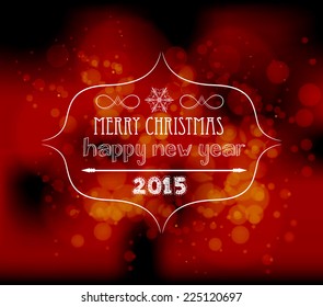 Christmas and new year light vector background