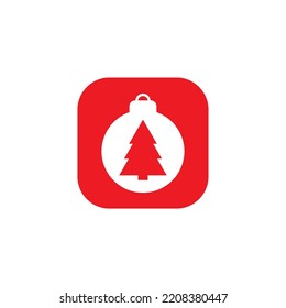 christmas and new year logo icon