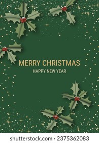 Christmas and New Year luxury vector background with stars and snowflakes. Design for banner, flyer, invitation card, coupon, voucher