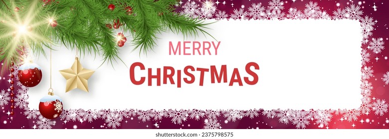 Christmas and New Year luxury vector background with stars and snowflakes. Design for banner, flyer, invitation card, coupon, voucher