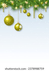 Christmas and New Year luxury vector background with stars and snowflakes. Design for banner, vertical flyer, invitation card, coupon, voucher