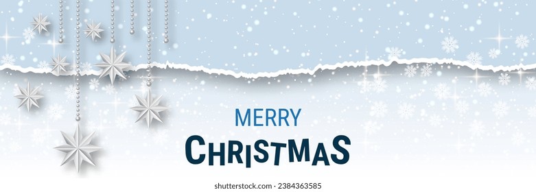 Christmas and New Year luxury vector background with stars and snowflakes. Design for banner, flyer, invitation card, coupon, voucher