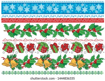 Christmas and new year ornamental pattern decorative ornament 