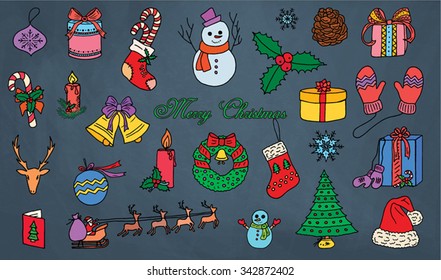 Christmas and New Year pattern