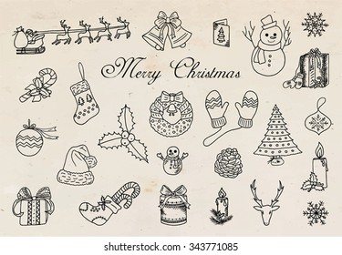 Christmas and New Year pattern